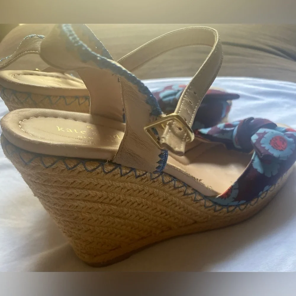 Kate spade floral wedges